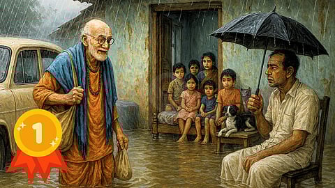 Old man and Orphanage