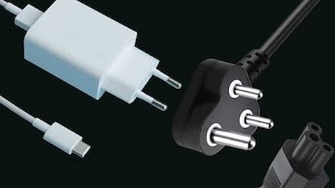 Mobile charger with 2 pins