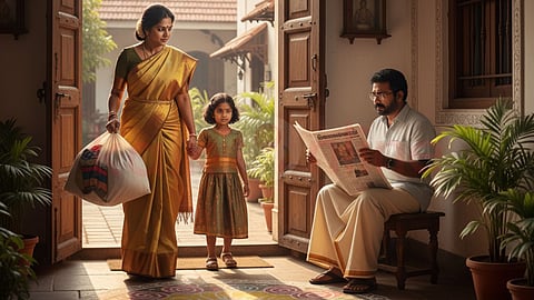 Husband, Wife and Daughter