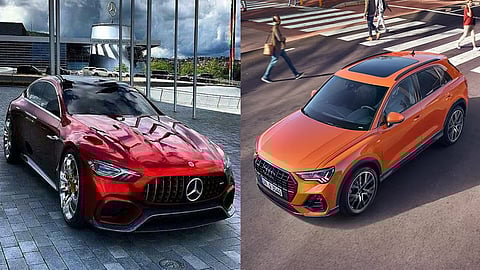 Benz and Audi car