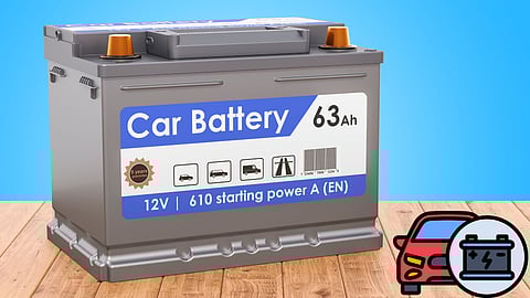 Car starting battery