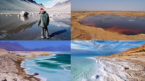 The most saline lakes in the world
