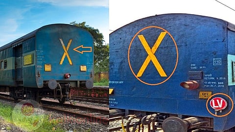 purpose of the 'X' symbol on train