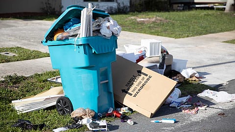 Items that should not be thrown in the trash