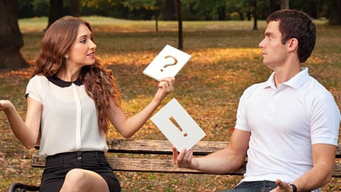 Narcissistic woman, man