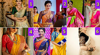 6 Blouse and matching sarees
