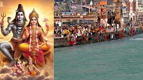 lord siva - Parvathi devi ganga snanam