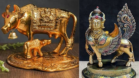 Kamathenu, the cow of Indra's world