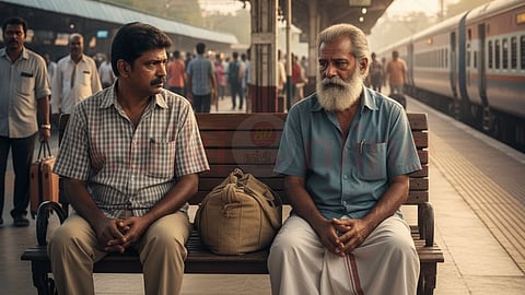 2 Men in the Railway station