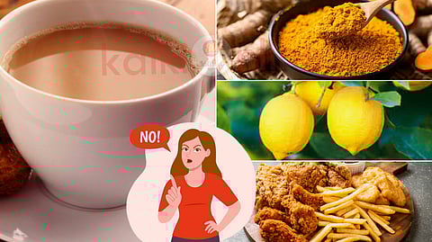 Foods to avoid while drinking tea