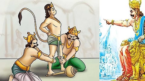 Angatha showed Ravana the fear of defeat