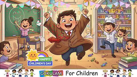 Grown ups turn into kids