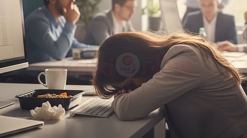 Afternoon Nap in office