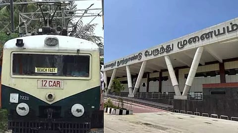 kilambakkam railway station work