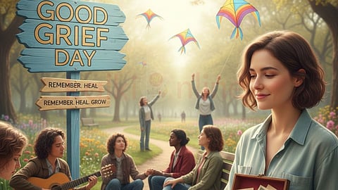 women and men do something for overcome grief