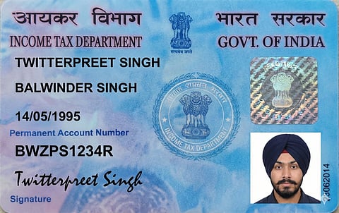 Fake PAN card image used to warn about rising AI identity fraud