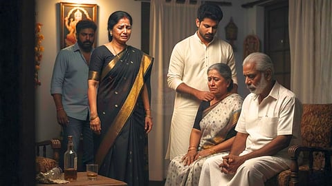 Tamil short story - Husband, Wife, Father In law, Mother In Law and Son