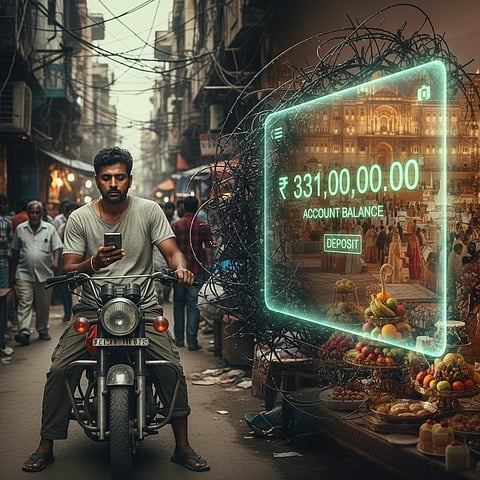 Man shown fake ₹331 crore balance on phone in scam attempt