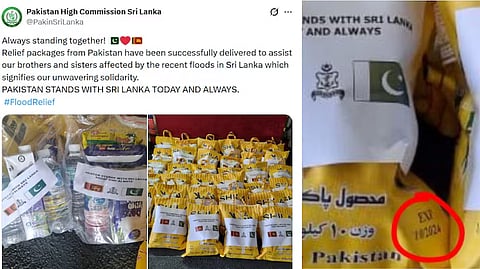 Outrage as Pakistan’s Sri Lanka flood aid shows past expiry date.