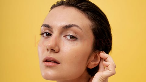 Mole on Woman's face