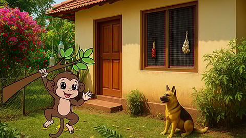 garden safety from monkeys