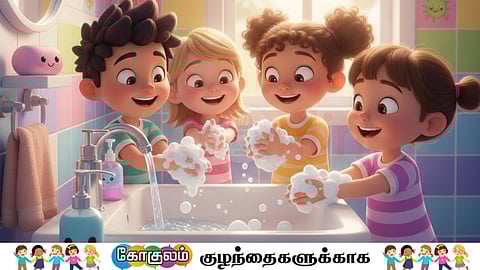 Staying healthy with clean hands