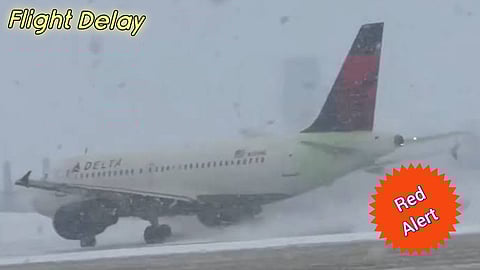 Flights delayed due to Heavy rainfall