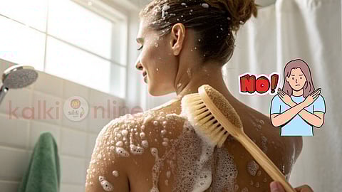 bathing brush disadvantage