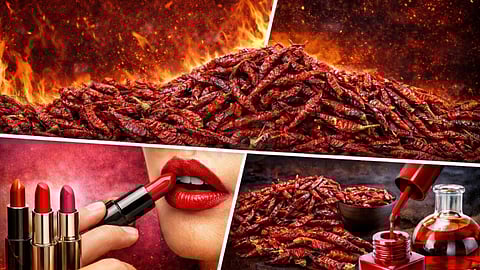 Byadgi chilli in production of beauty products
