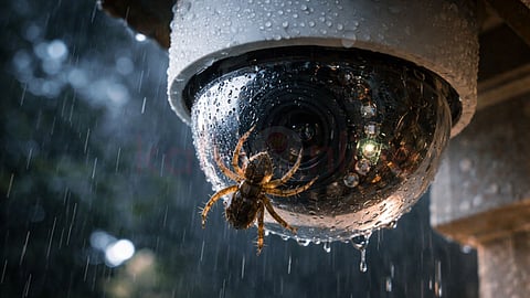 A spider on the camera.