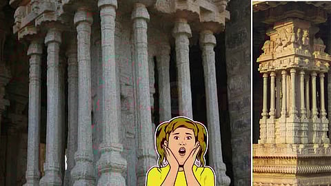 Musical pillars in temple