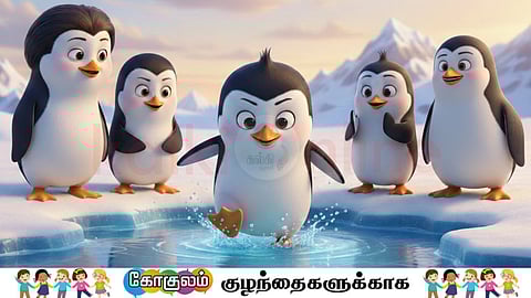 Pingo’s First Swim