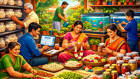 family running multiple home-based businesses