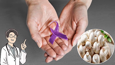 eating mushrooms risk control cancer