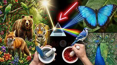 Blue colour In animals