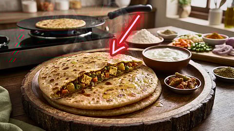 Stuffed soft chapathi