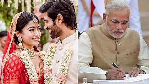 PM Modi wishes Vijay and Rashmika
