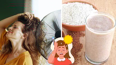 women in summer and ragi buttermilk