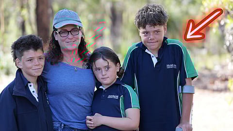 Joanne and Austin with Beau (12) and Grace (8)