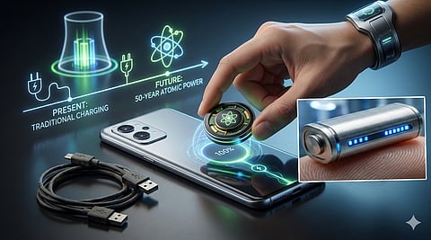 Nuclear Battery gives 50 years power backup