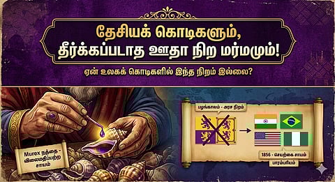 No purple colour in flag