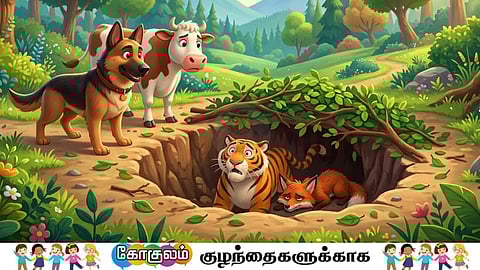 Wise Dog and the Cow