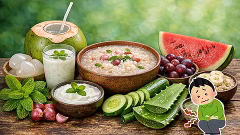 Foods that provide a cooling effect to the stomach