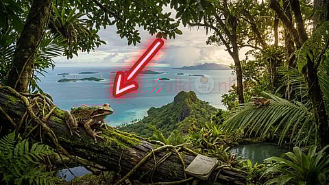 frogs colonize islands