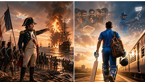 Napoleon and M.S. Dhoni