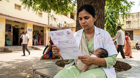 Woman with baby