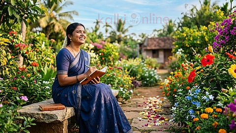 Woman in the Garden | Overcome worry and live happily