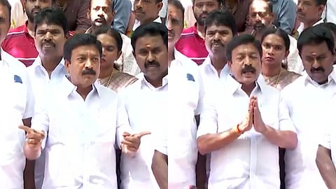 CV sanmugam and Admk