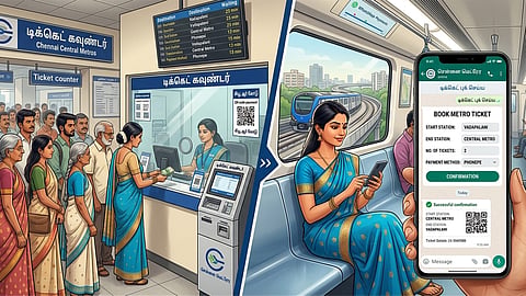 Metro tickets buy on WhatsApp