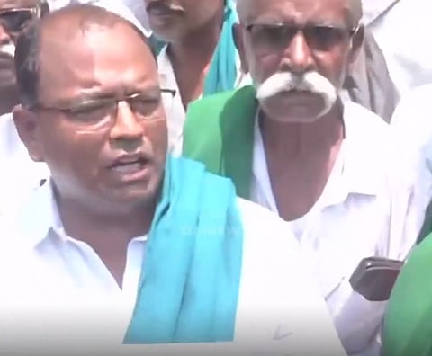 Farmers' Protest in Front of Chennai Secretariat